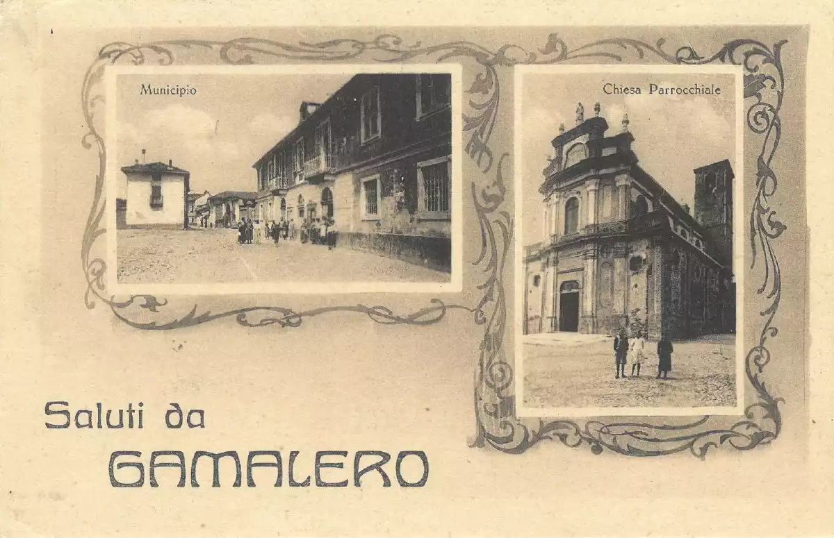 Cartolina Saluti da Gamalero - 1919