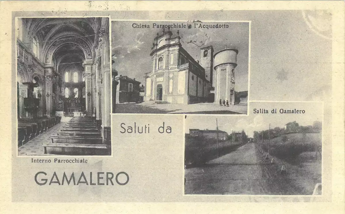 Cartolina Saluti da Gamalero - 1949