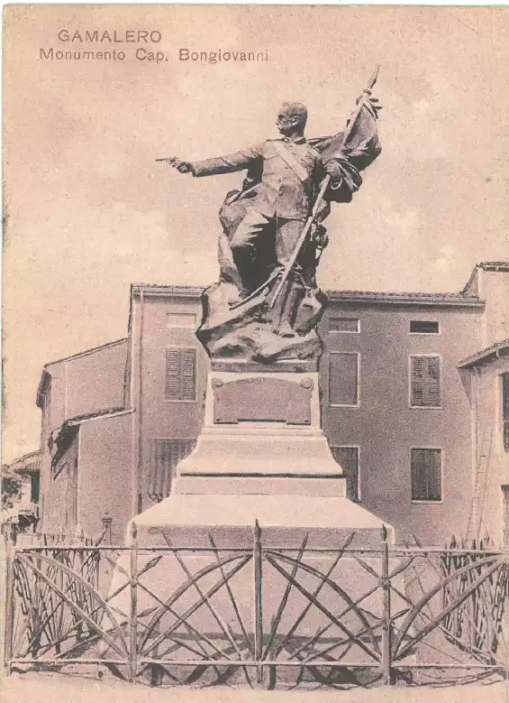 cartolina monumento al Capitano Bongiovanni del 1930