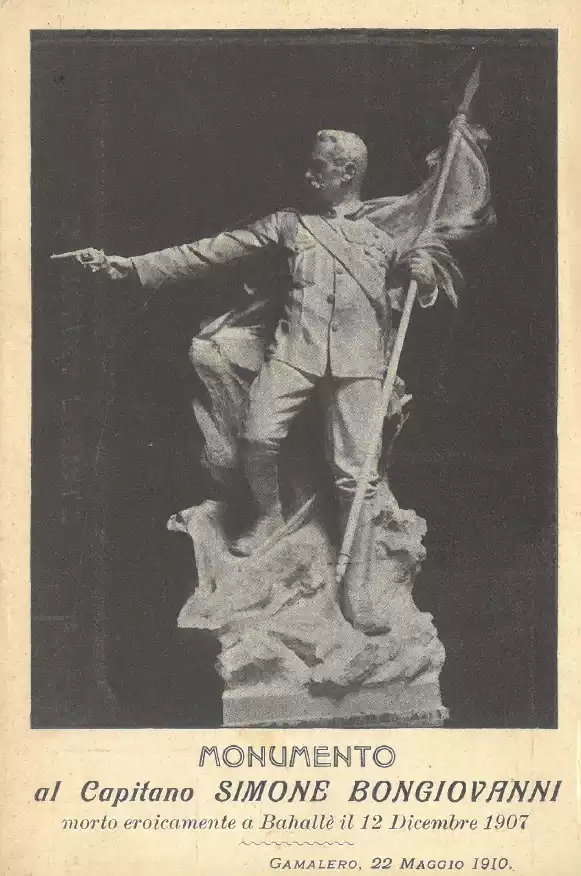 Cartolina al Capitano Bongiovanni del 1910
